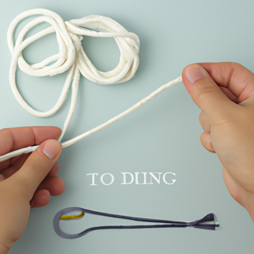 Part 2: The Double KnotHow to tie a drawstring with ends