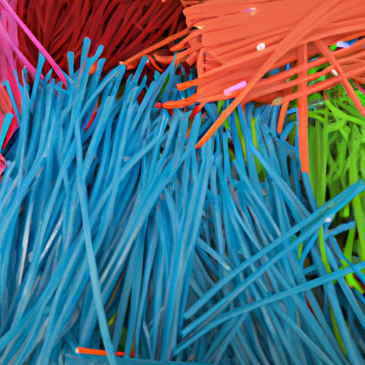 There are many colors of nylon cable ties available on the market