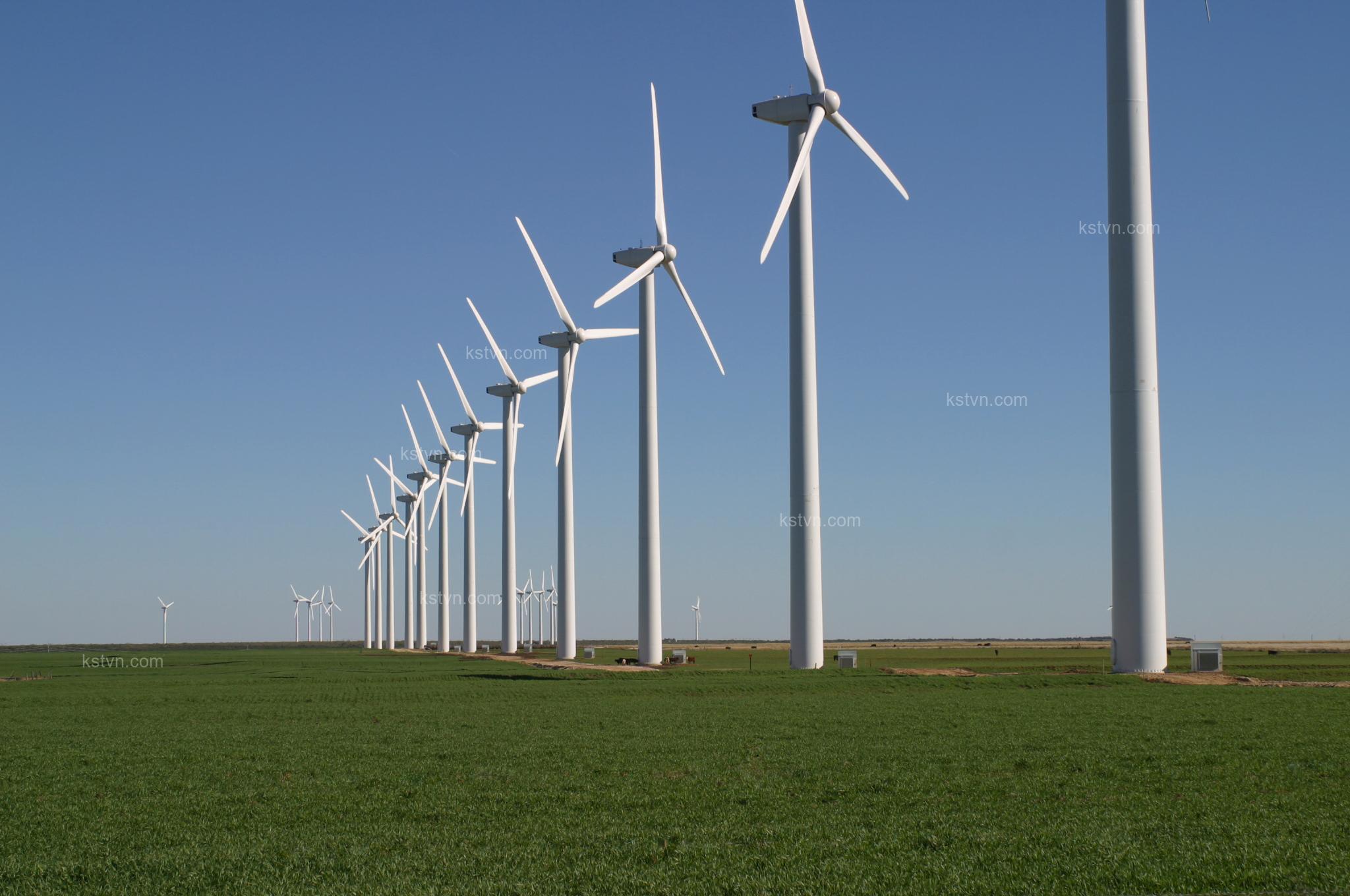 Wind energy is used to generate energy from the Earth