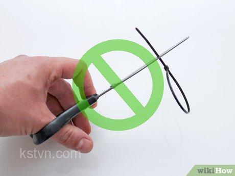 How to properly install nylon cable ties
