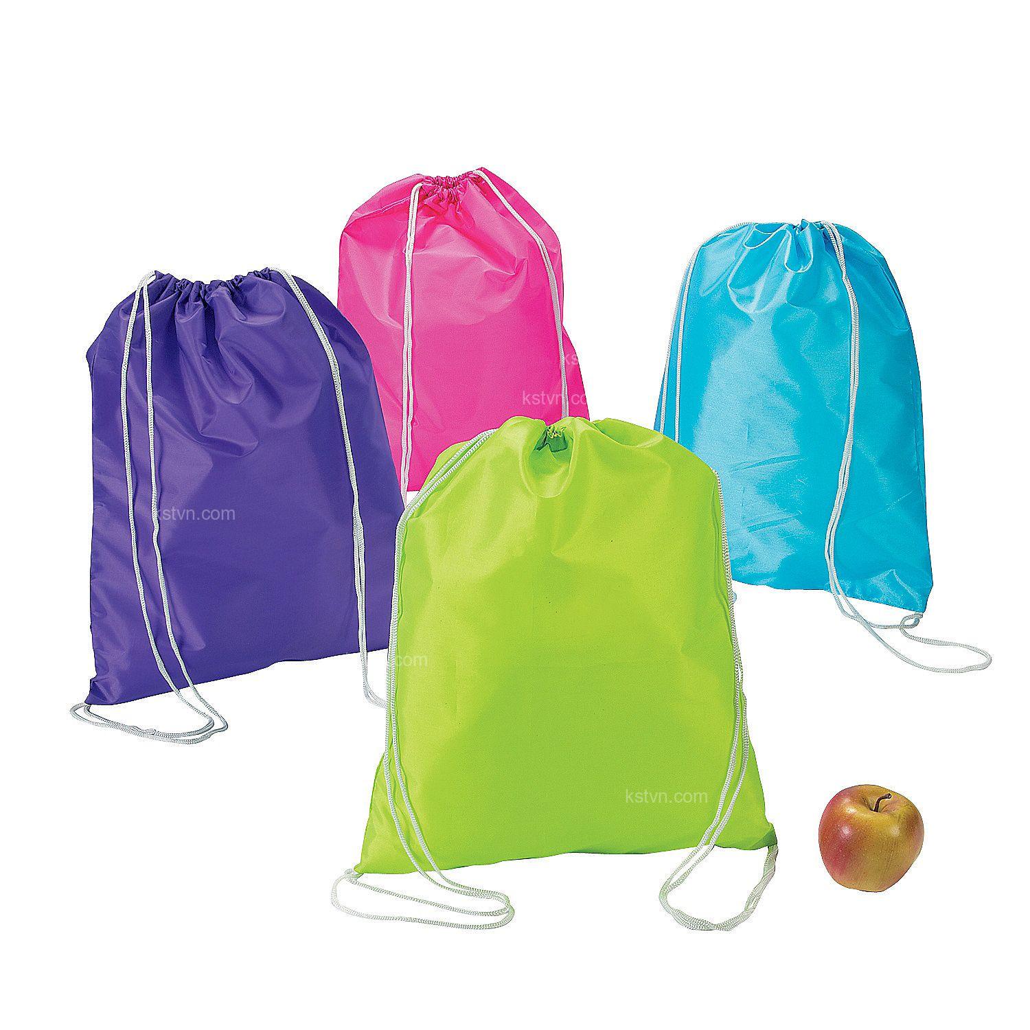 Brighten up your style with a colorful drawstring bag